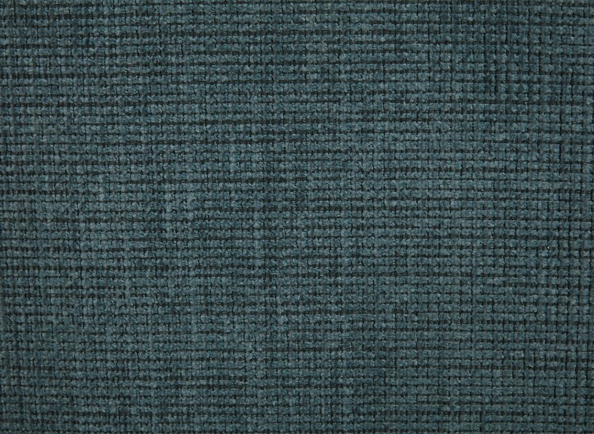 Canapé 3 places en velours chiné bleu CARLOTA
