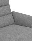 Canapé 3 places relax électrique en tissu bouclette gris DAVY