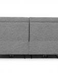 Canapé 3 places relax électrique en tissu bouclette gris DAVY