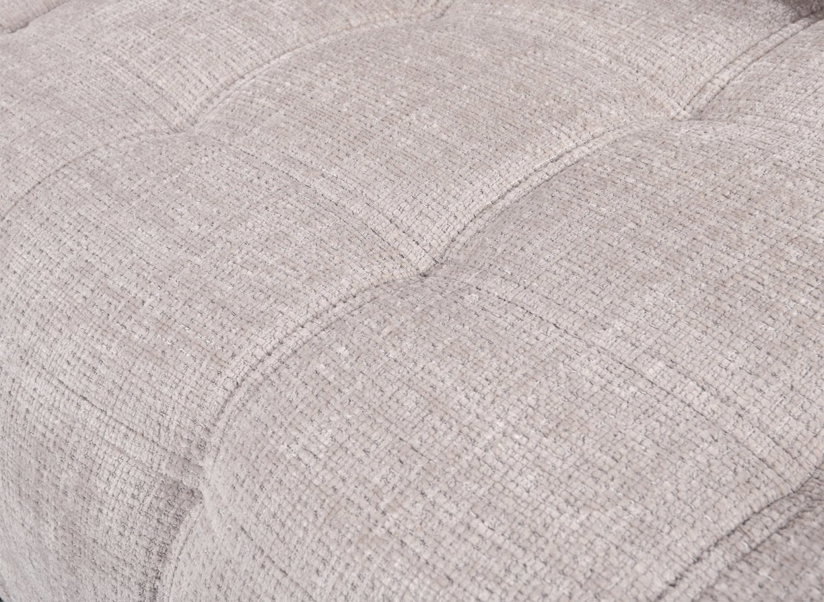 Canapé convertible avec coffre 3 places en velours chiné beige RALYA