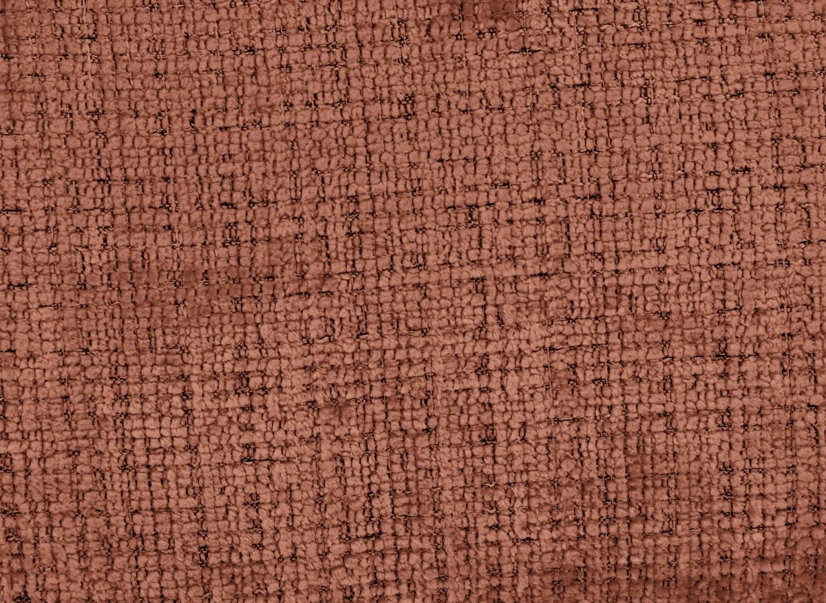 Canapé convertible avec coffre 3 places en velours chiné terracotta RALYA