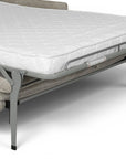 Canapé convertible express 3 places en velours chiné beige NONA