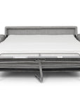 Canapé convertible express 3 places en velours chiné gris clair NONA