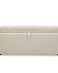 Canapé convertible express 3 places en velours texturé beige BASILE
