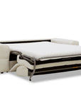 Canapé convertible express 3 places en velours texturé beige BASILE