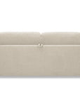 Canapé convertible express 3 places en velours texturé beige KALIANA