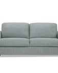 Canapé convertible express 3 places en velours texturé gris KALIANA