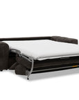 Canapé convertible express 3 places en velours texturé marron BASILE