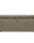 Canapé convertible express 3 places en velours texturé taupe BASILE