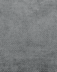 Canapé d'angle convertible avec coffre de rangement en velours chiné gris SAMINA - Angle droit