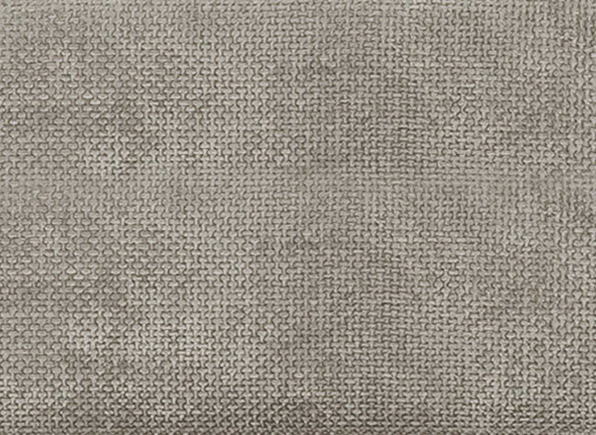 Canapé d'angle convertible avec coffre de rangement en velours chiné taupe SAMINA - Angle gauche