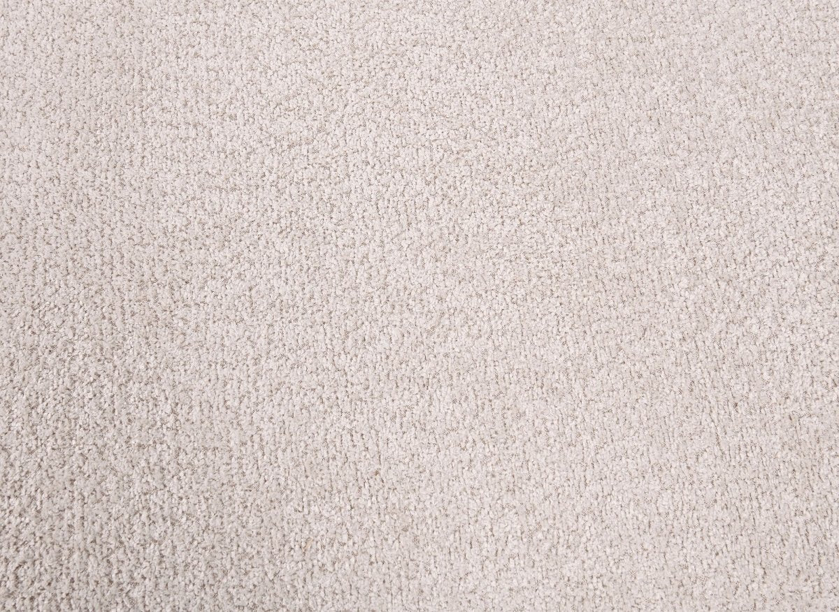 Canapé d'angle convertible avec coffre en tissu bouclette beige MARLA - Angle gauche