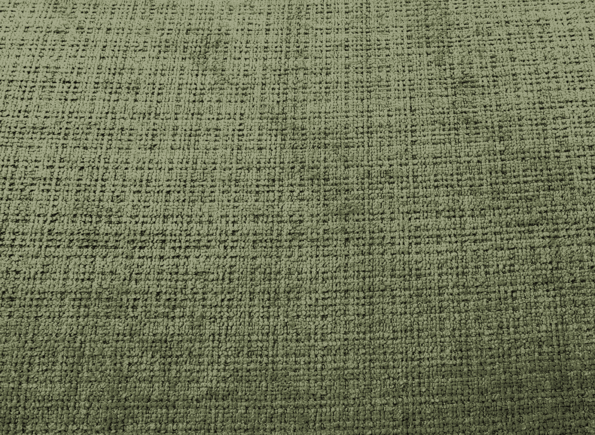 Canapé d'angle convertible avec coffre en velours chiné vert olive MAHLONE - Angle gauche