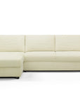 Canapé d'angle convertible et réversible ouverture express en velours côtelé beige JULIETTE