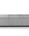 Canapé d'angle convertible ouverture express en tissu gris AGATHE - Angle droit