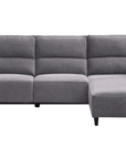 Canapé d’angle relax électrique en tissu gris foncé LUDMILA - Angle droit