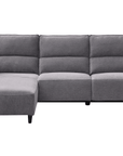 Canapé d’angle relax électrique en tissu gris foncé LUDMILA - Angle gauche