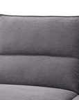 Canapé d’angle relax électrique en tissu gris foncé LUDMILA - Angle gauche