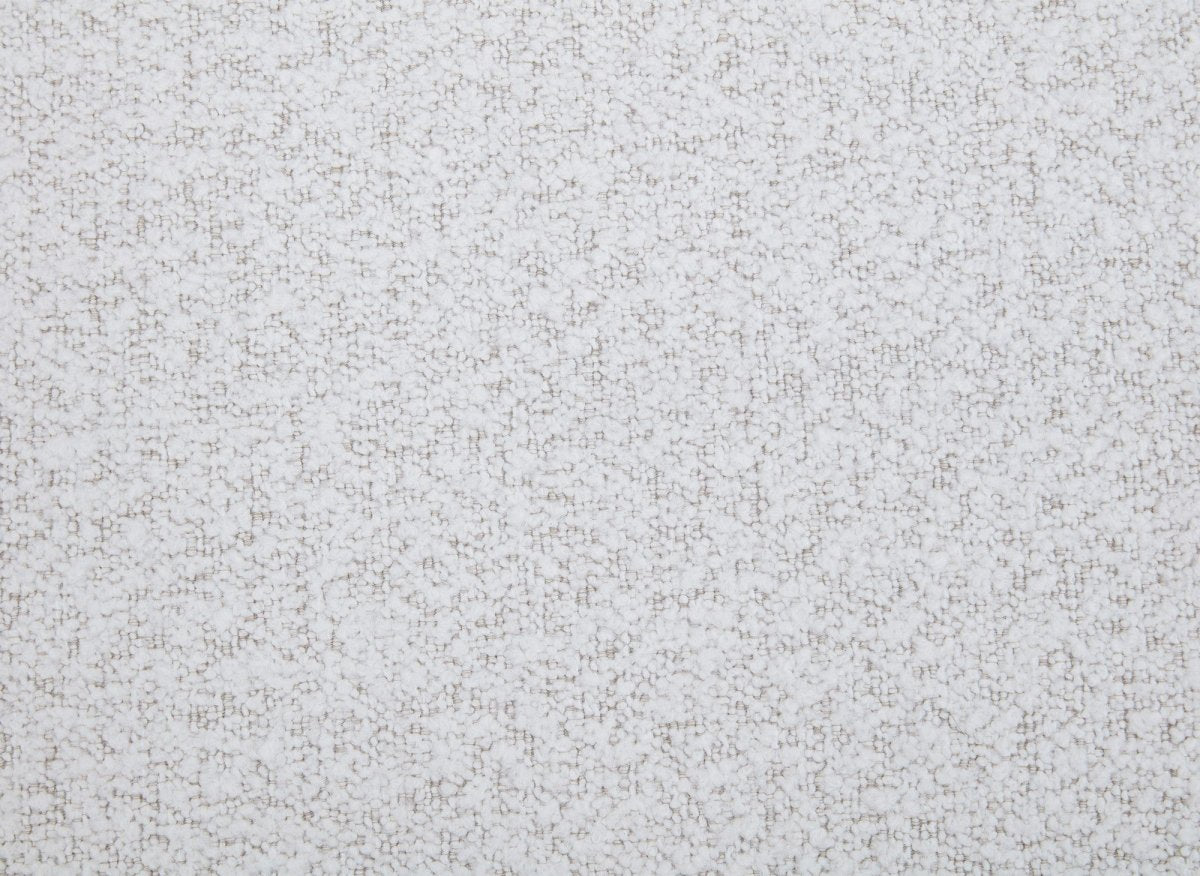 Canapé d'angle relax en tissu bouclette doux beige MARINA - Angle droit