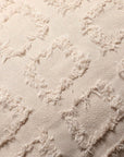 Coussin beige à formes carrées texturées 45x45 cm ELVIO