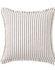 Coussin blanc à rayures noires 45x45 cm TALINA