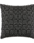 Coussin noir à formes carrées texturées 45x45 cm ELVIO