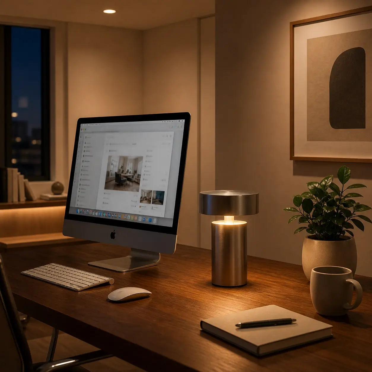 Lampe de bureau sans fil | Petra