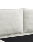 Lit coffre en tissu bouclette beige 160x200 cm MELY