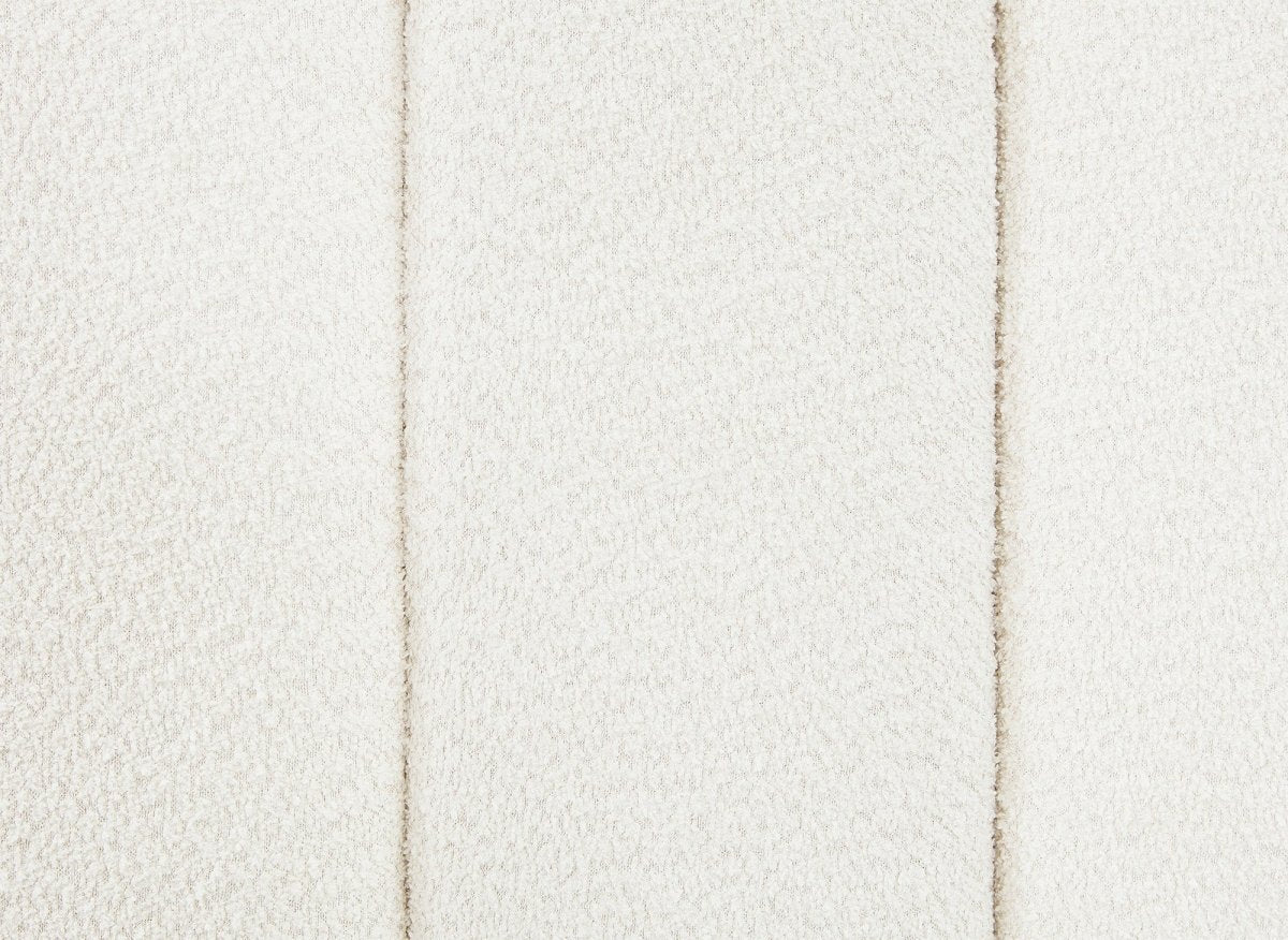 Lit coffre en tissu bouclette beige 160x200 cm GRETA