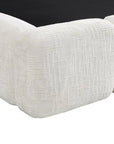 Lit coffre en velours chiné beige 180x200 cm BUBBLE