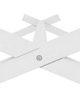 Lit gigogne cabane en bois blanc 90 x 190 cm MILIO