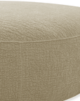 Pouf en velours tissé beige IMENIA