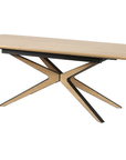 Table à manger extensible effet bois 10 personnes 160-220 cm OXANE