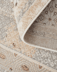 Tapis à motifs orientaux beige et marron 200 x 290 cm LUMA