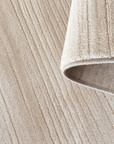 Tapis beige à effet striée 160 x 230 cm LATTE