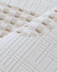 Tapis beige à motifs 160 x 230 cm BRUME