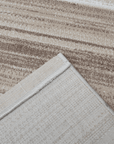 Tapis beige à motifs rectangulaires 160 x 230 cm NOMADE