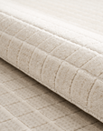 Tapis beige à petits carreaux 160 x 230 cm TALO