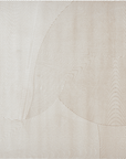 Tapis beige et blanc motif organique 160 x 230 cm SAND