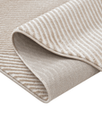Tapis beige et blanc motif organique 200 x 290 cm SAND