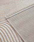 Tapis beige et blanc motif organique 200 x 290 cm SAND
