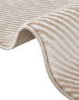 Tapis beige et blanc motif organique 200 x 290 cm SAND
