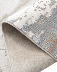Tapis beige et bleu à motifs graphiques 160 x 230 cm MOSCOU