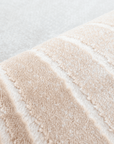 Tapis beige et gris à motifs blancs 160 x 230 cm PORTO