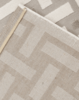Tapis beige et gris à motifs rectangulaires 160 x 230 cm LYS