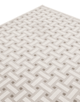 Tapis beige et gris à motifs rectangulaires 160 x 230 cm LYS
