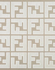 Tapis beige foncé à lettres beiges 200 x 290 cm KEZIA