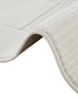 Tapis blanc écru à carreaux texturés 160 x 230 cm KARLINE