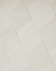 Tapis blanc écru à carreaux texturés 160 x 230 cm KARLINE