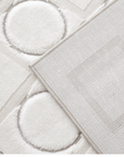 Tapis blanc écru à formes géométriques 192 x 290 cm KAELIES